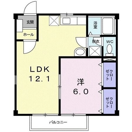 サンヒルズBの物件間取画像